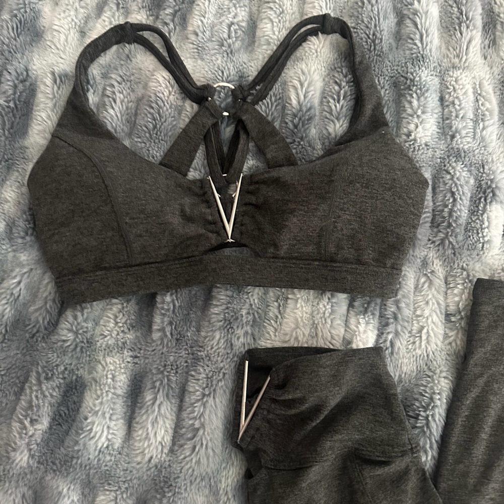 Bombshell Sportswear Charcoal Activewear Set - Picture 5 of 6